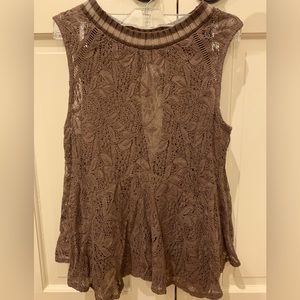 Free People Lace Top